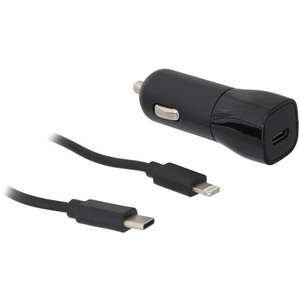 מטען רכב Gplus 30W + כבל אייפון