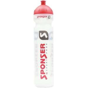 בקבוק ספורט Sponser 1L – שקוף/אדום