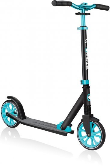 קורקינט מתקפל עם בולם זעזועים קדמי Globber NL 205-500 Foldable  - צבע שחור-טורקיז