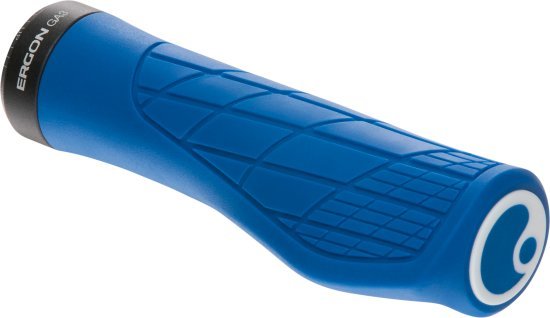זוג גריפים ארגונומיים לאופניים Ergon GA3 Large - צבע כחול Midsummer