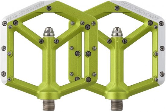 פדלים שטוחים SPANK SPIKE 100mm - צבע ירוק