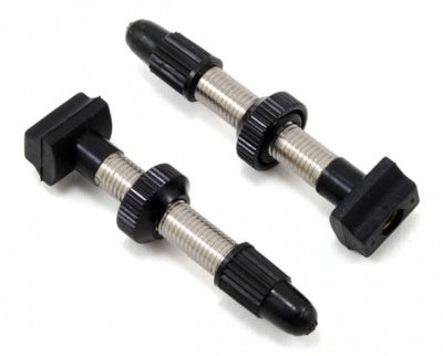 זוג ונטילים צרפתיים / פרסטה לטיובלס 36 מ''מ SUMART - צבע שחור