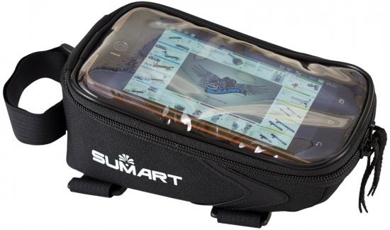 תיק טלפון לאופניים עד 5.5 אינץ SUMART 3M - צבע שחור