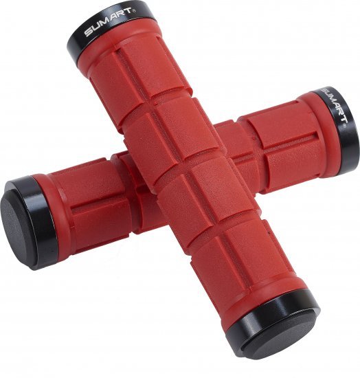 סט גריפים ננעלים לאופני הרים / שטח SUMART GP-2004 - צבע אדום