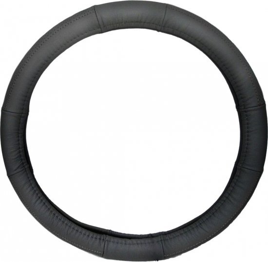 כיסוי הגה עור טיודור 36 ס''מ American Eagle - מידה S - צבע שחור