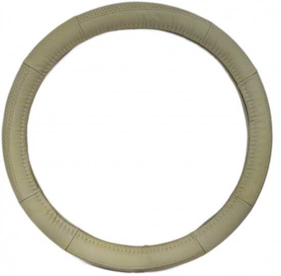 כיסוי הגה עור טיודור 38 ס''מ American Eagle - מידה M - צבע בז'