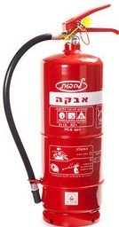 מטף כיבוי אבקה 6 ק''ג מבית להבות