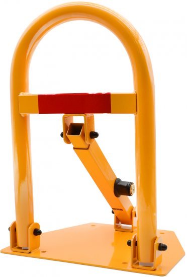 מחסום חניה מתקפל עם פלטת בסיס + מנעול מבית Smith