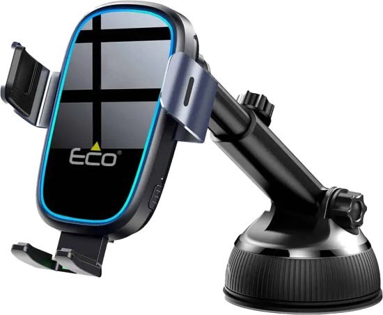 זרוע מטען מגנטי אלחוטי לרכב Eco 15W - צבע שחור