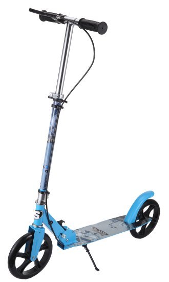 קורקינט ילדים מתקפל עם מעצור יד וגלגלים גדולים Skater Classic Pro - צבע כחול