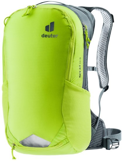 תיק גב לאופניים 14+3 ליטר דגם Deuter Race Air - צבע ירוק ליים