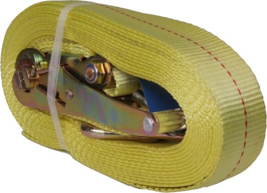 רצועת ראצ'ט מבית PROXEN דגם 27-2-YELLOW / 5T - עד 5 טון - אורך 9 מטר - צבע צהוב