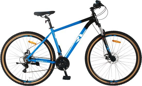 אופני הרים זנב קשיח 21 הילוכים דגם Valerio 29 מבית RL - צבע כחול / שחור - מידה ''17 - M