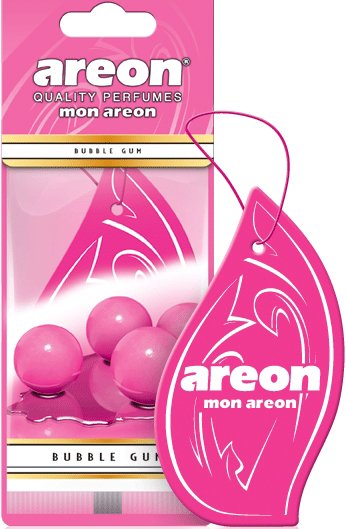 עץ ריח דגם Mon בניחוח Bubble Gum מבית Areon - סך הכל 10 יחידות