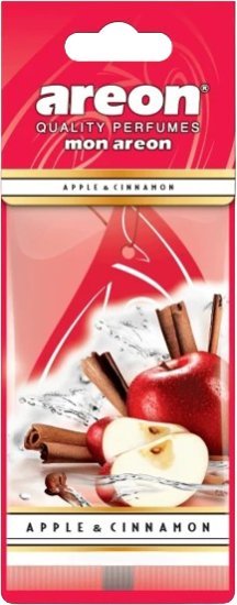 עץ ריח דגם Mon בניחוח Apple And Cinnamon מבית Areon - סך הכל 10 יחידות