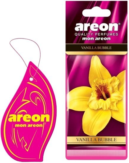 עץ ריח דגם Mon בניחוח Vanilla Bubble מבית Areon - סך הכל 10 יחידות