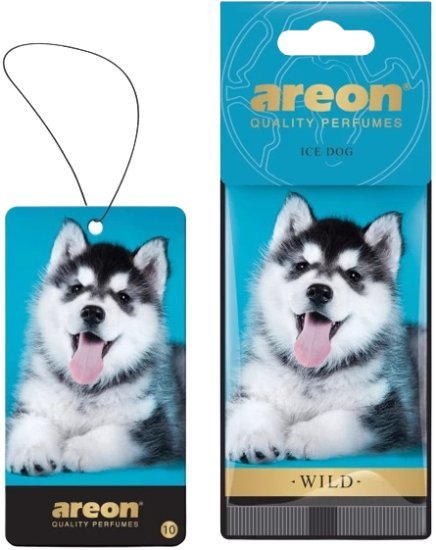 עץ ריח דגם Wild בניחוח Ice Dog מבית Areon - סך הכל 10 יחידות