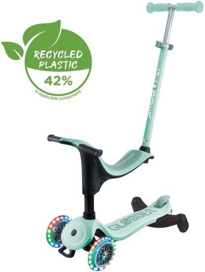 קורקינט 3 ב-1 Globber GO-UP Sporty Lights 360 - צבע מנטה