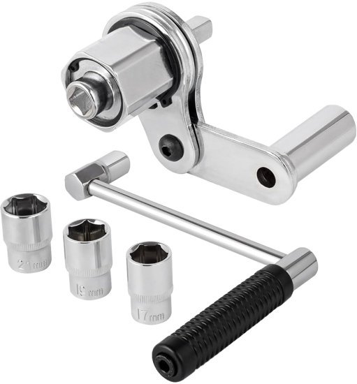 מפתח לפתיחת גלגלים ללא מאמץ + עם 3 בוקסת 17, 19 ו-21 מ''מ Kasco K2161B32TW