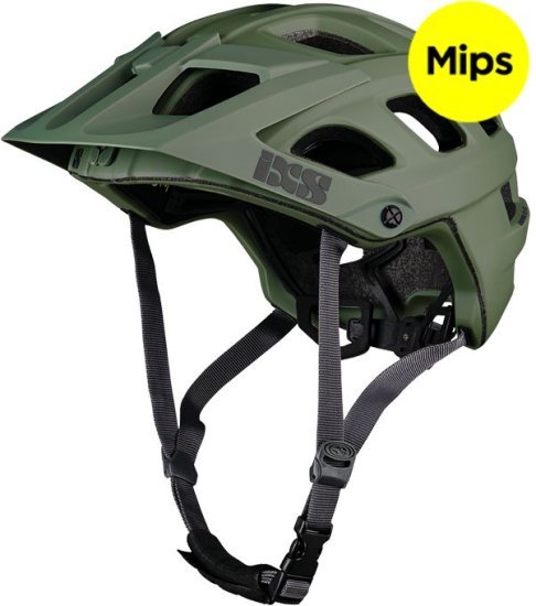 קסדת אופניים IXS Trail EVO MIPS - צבע ירוק זית - מידה S / M