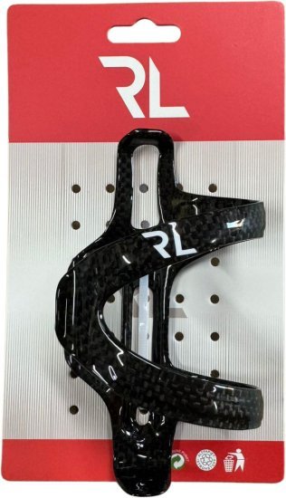 מחזיק בקבוק צידי מקרבון לאופניים מבית RL - צבע שחור