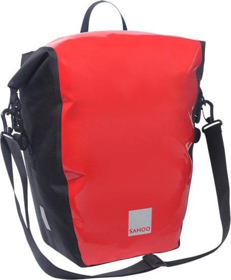 תיק צד לאופניים מבית SAHOO - צבע אדום