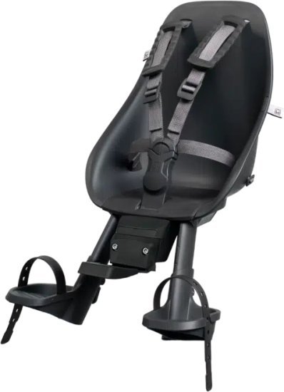 מושב תינוק קדמי Ta-ke לכידון האופניים עם מתאם MTB / ATB מבית Urban Iki - צבע Bincho Black / Bincho Black