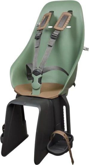 מושב ילדים אחורי Ta-ke לאופניים עם התקן Easyfix לסבל מבית Urban Iki - צבע Icho Green / Kurumi Brown