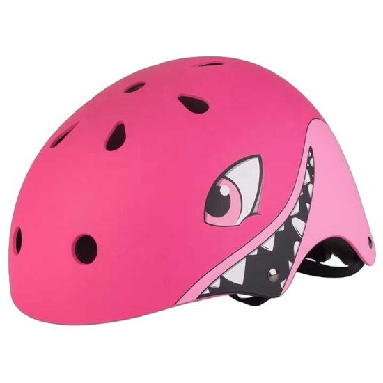 קסדה לילדים דגם Sharks מבית Grow - מידה M - צבע ורוד