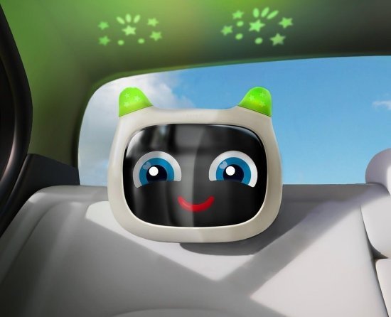 מראה אלקטרונית לרכב עם מקרן לתקרה דגם Hope מבית Benbat - צבע בז'