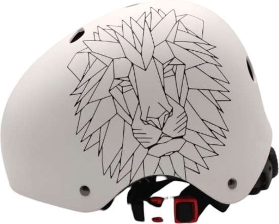 קסדת פעלולים מקצועית מבית Leo Pro - מידה M - צבע לבן