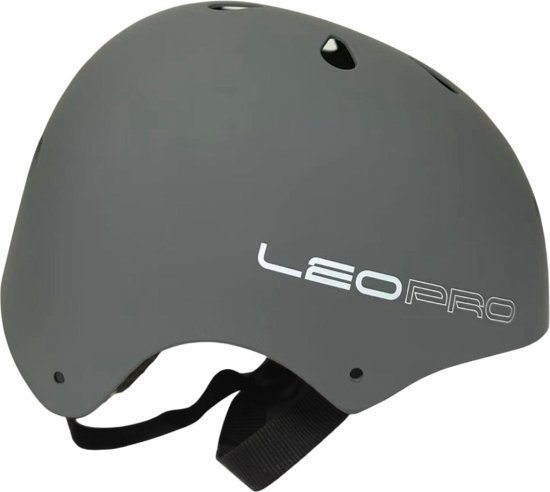 קסדת פעלולים מקצועית מבית Leo Pro - מידה S - צבע אפור