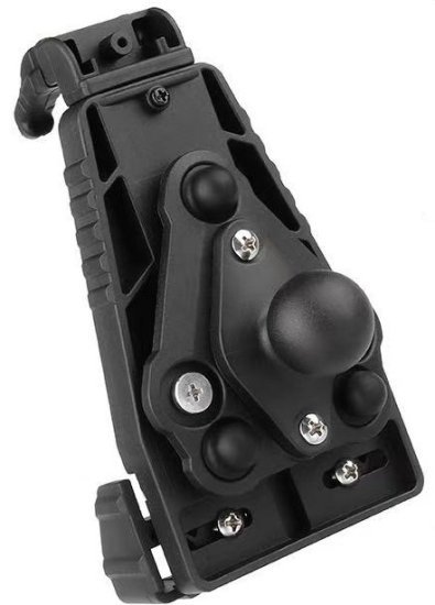 מעמד טלפון לאופנוע/טרקטורונים / אופניים עם מנגנון בולם זעזועים מבית FVI Technologies