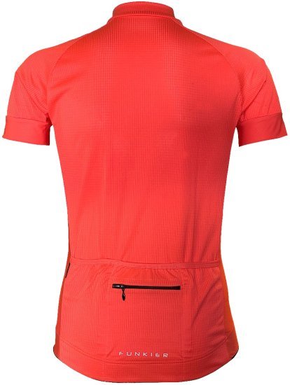 חולצת רכיבה קצרה לגברים Funkier J-7226 - מידה S - צבע אדום