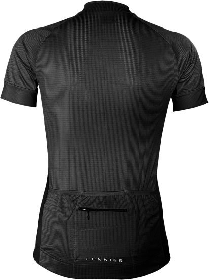 חולצת רכיבה קצרה לגברים Funkier J-7226 - מידה L - צבע שחור