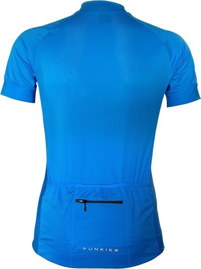 חולצת רכיבה קצרה לגברים Funkier J-7226 - מידה 4XL - צבע כחול בהיר