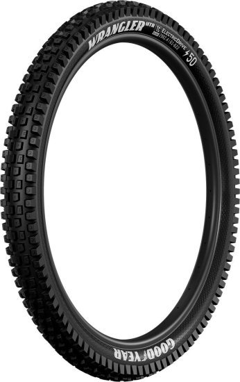 צמיג שטח מתקפל אחורי טיובלס לאופניים חשמליים בגודל 29x2.4 אינץ' דגם Wrangler MTR ElectricDrive מבית GOODYEAR - צבע שחור