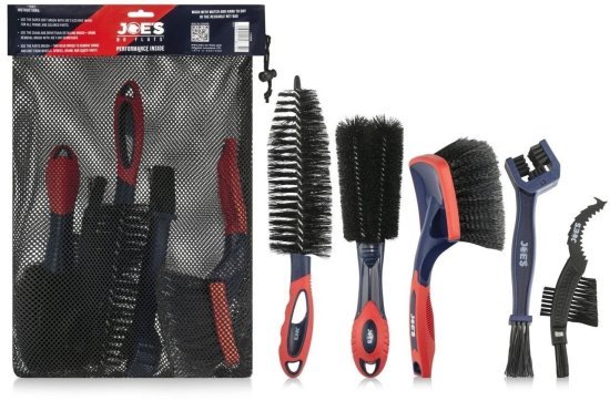 סט 5 מברשות פרמיום לניקוי אופניים מבית Joes No-Flats