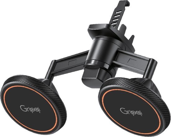 מעמד מגנטי כפול מותאם Magsafe לדשבורד הרכב דגם XMV26 לטלפון נייד מבית Gripqi