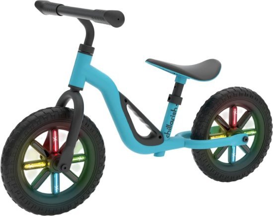 אופני איזון דגם Charlie Glow עם אורות בגלגלים מבית Chillafish - צבע כחול