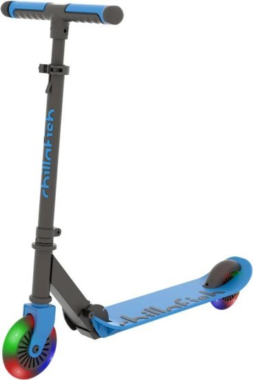 קורקינט לילדים עם אורות בגלגלים דגם Flexxi Glow מבית Chillafish - צבע כחול