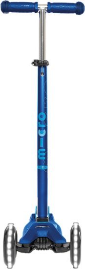 קורקינט 3 גלגלים עם אורות Maxi Micro Deluxe LED - צבע כחול נייבי