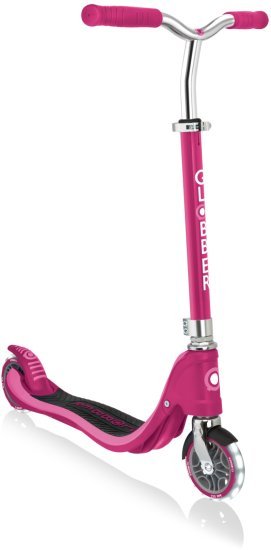 קורקינט 2 גלגלים עם אורות Globber Flow 125 Lights - צבע Pink