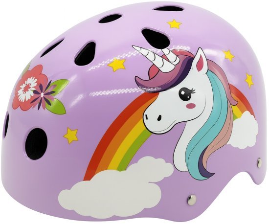 קסדה לילדים דגם Unicorn מבית Grow - מידה S - צבע סגול