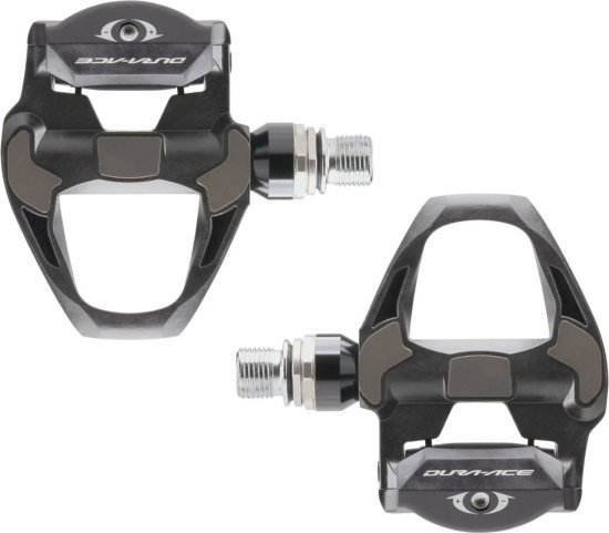 פדלים לאופני כביש Shimano Dura Ace PD-R9100 SPD-SL - צבע שחור - מידה Standard (52 מ''מ)