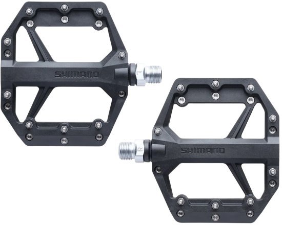 פדלים לאופני הרים Shimano PD-GR400 MTB Flat - צבע שחור - מידה One Size