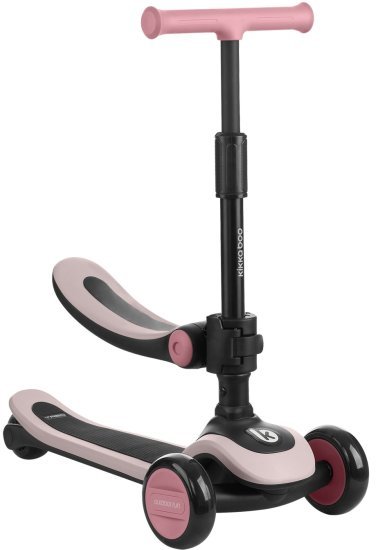 קורקינט 2 ב-1 Kikkaboo Treo - צבע ורוד