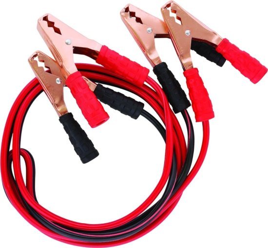 כבלי התנעה מקצועיים לרכבי דיזל / בנזין 900 אמפר OMEGA - אורך 2.5 מטר