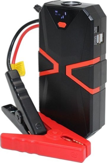 בוסטר התנעה לרכב + סוללת חירום OMEGA 12000mAh - צבע שחור / אדום