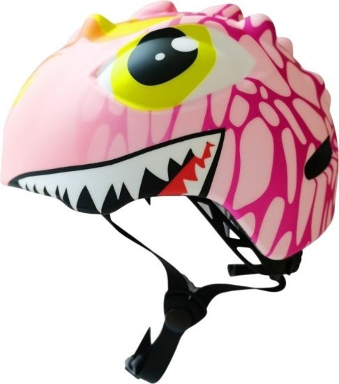 קסדת אופניים איכותית לילדים מבית Skater - דינוזאור ורוד